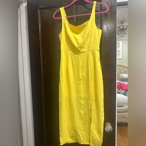 Yellow Midi Dress
